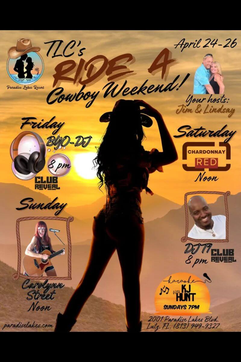 Ride A Cowboy Weekend flyer