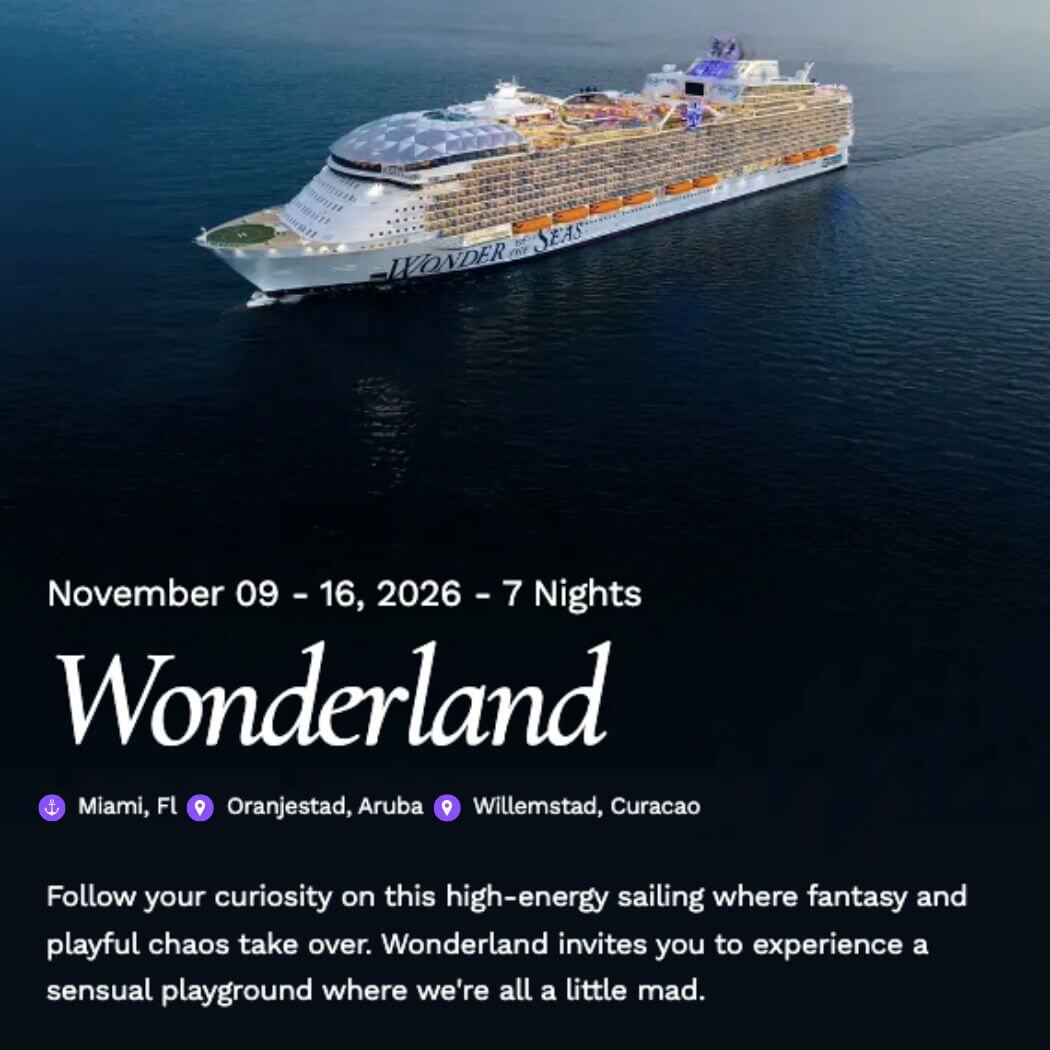 Bliss Cruise Wonderland November 2026