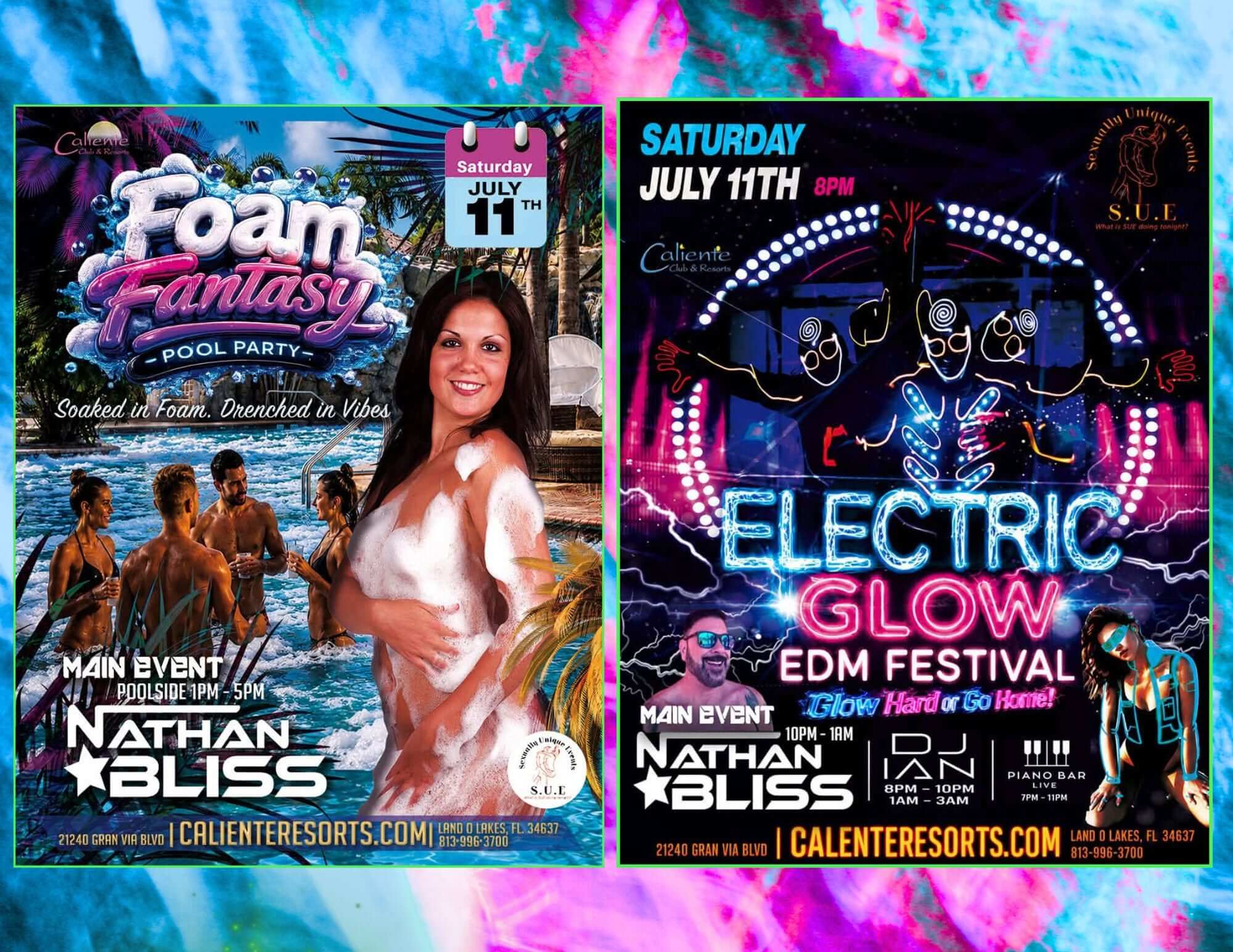 Foam Fantasy Pool Party - Caliente Resort