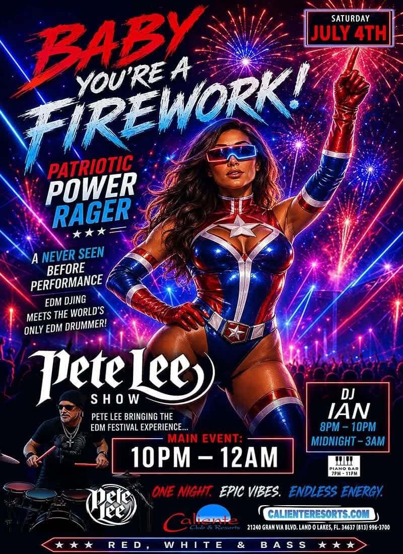 Baby You're a Firework Patriotic Power Rager - Caliente Resort