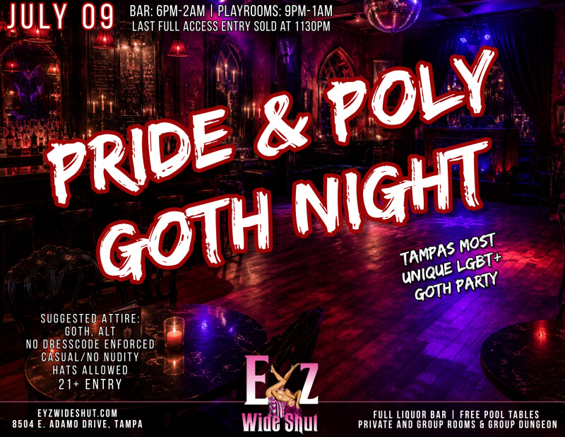 Pride and Poly Goth Night - Eyz Wide Shut