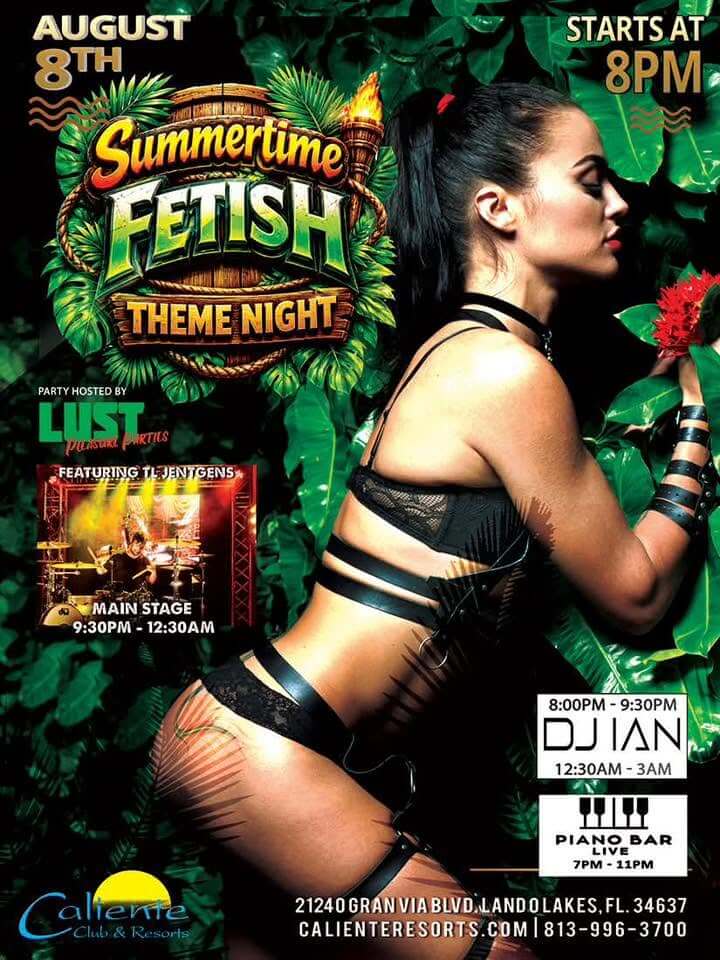 Summertime Fetish Theme Night - Caliente Resort