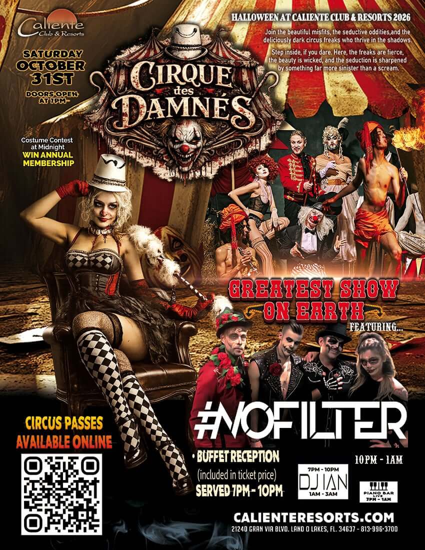 Cirque des Damnés Halloween Party - Caliente Resort