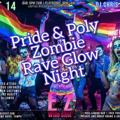 Pride &amp; Poly Zombie Rave Glow Night - Eyz Wide Shut